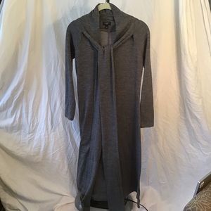 Talbots gray wool dress with long scarf  Size SP